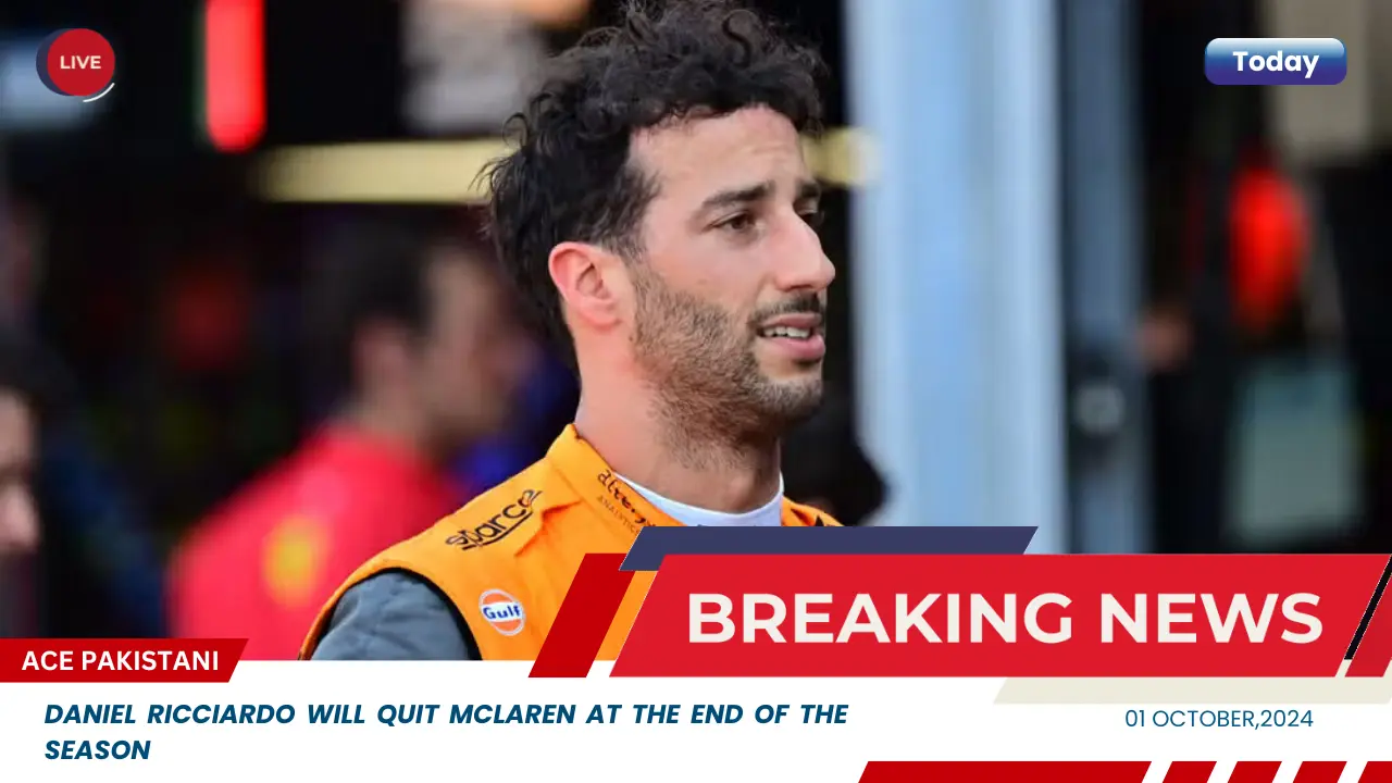 Daniel Ricciardo will quit McLaren at the end of the season