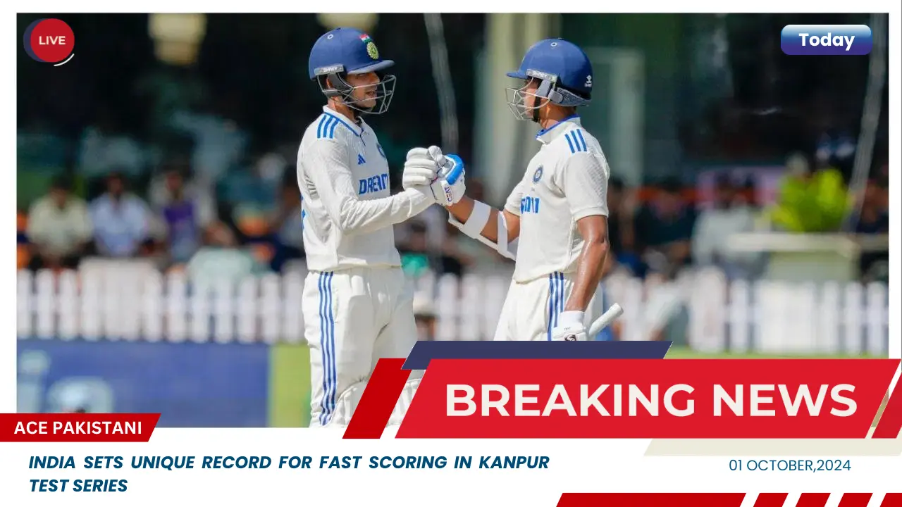 India sets unique record for fast scoring in Kanpur Test Series