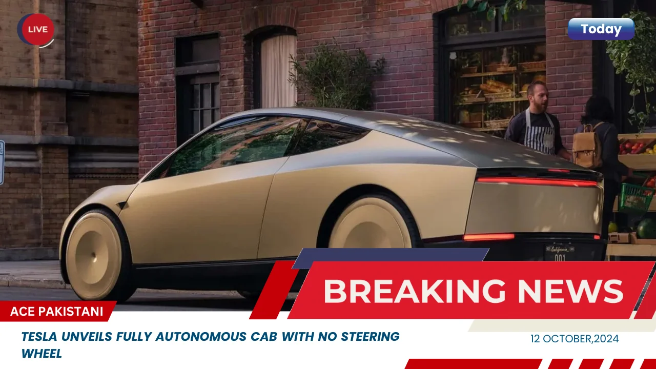 Tesla Unveils Fully Autonomous Cab With No Steering Wheel